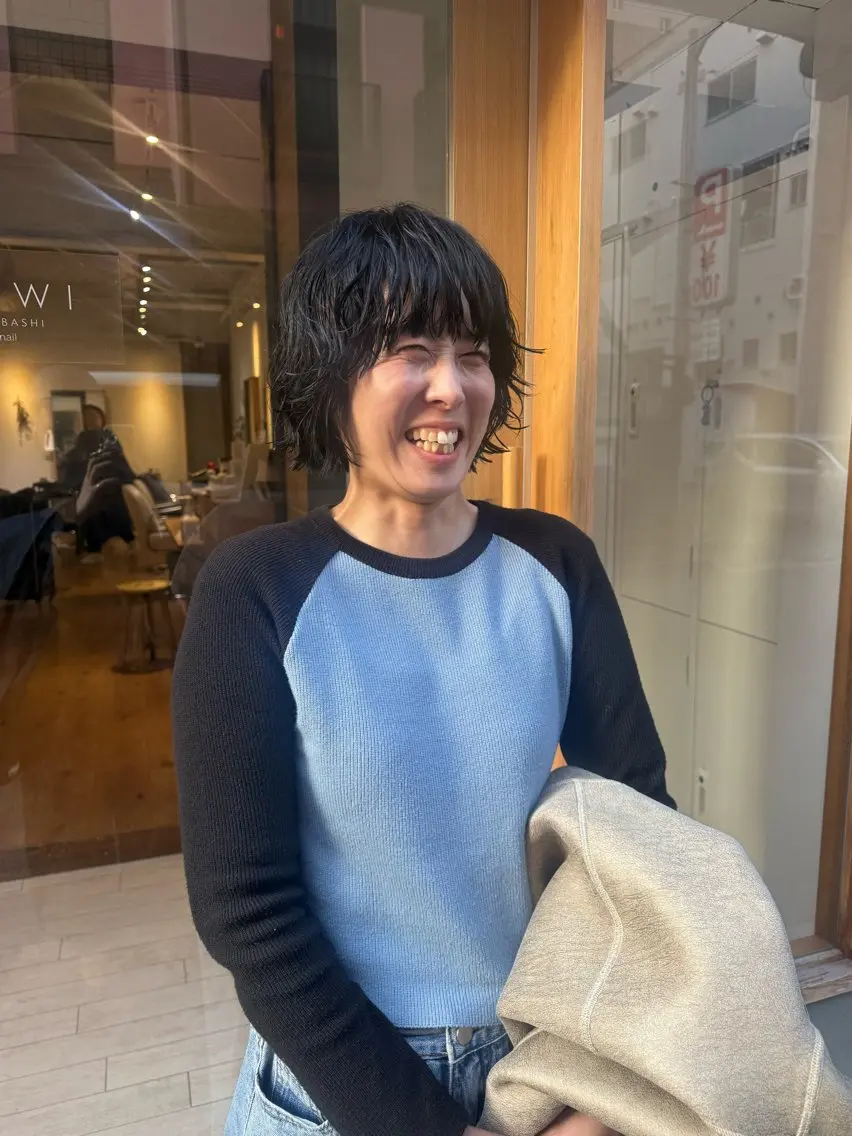 ショート パーマ 髙橋奈緒子 ⭐︎newi京橋のヘアスタイル