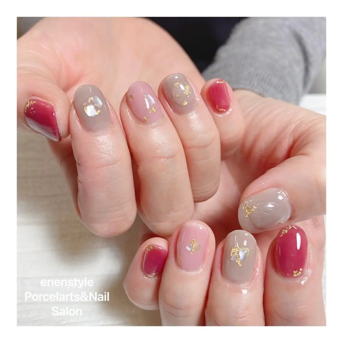 ショート ネイル ハンドネイル 🐾enen style 🐾のネイルデザイン