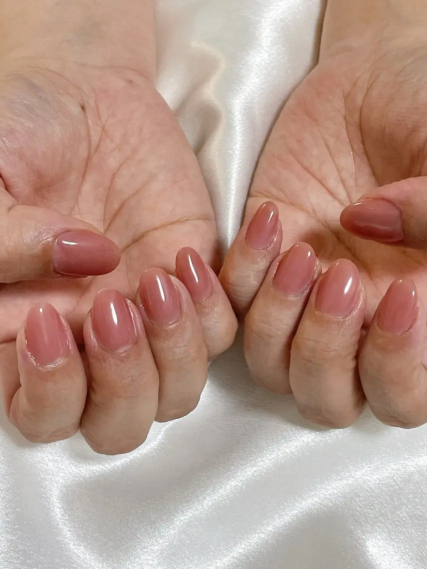 ネイル オーロラネイル 桜ネイル フラワーネイル フットネイル フレンチネイル ハンドネイル mogunail &blowのネイルデザイン