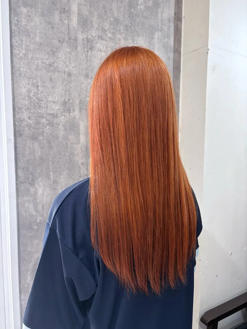 カラー ワンカラー 髪質改善 ブリーチ 武田さくらのヘアスタイル