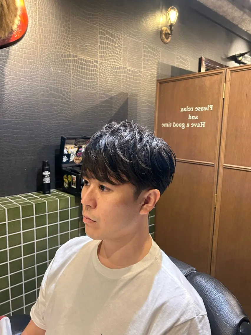 ショート メンズ 大崎 慎也のヘアスタイル