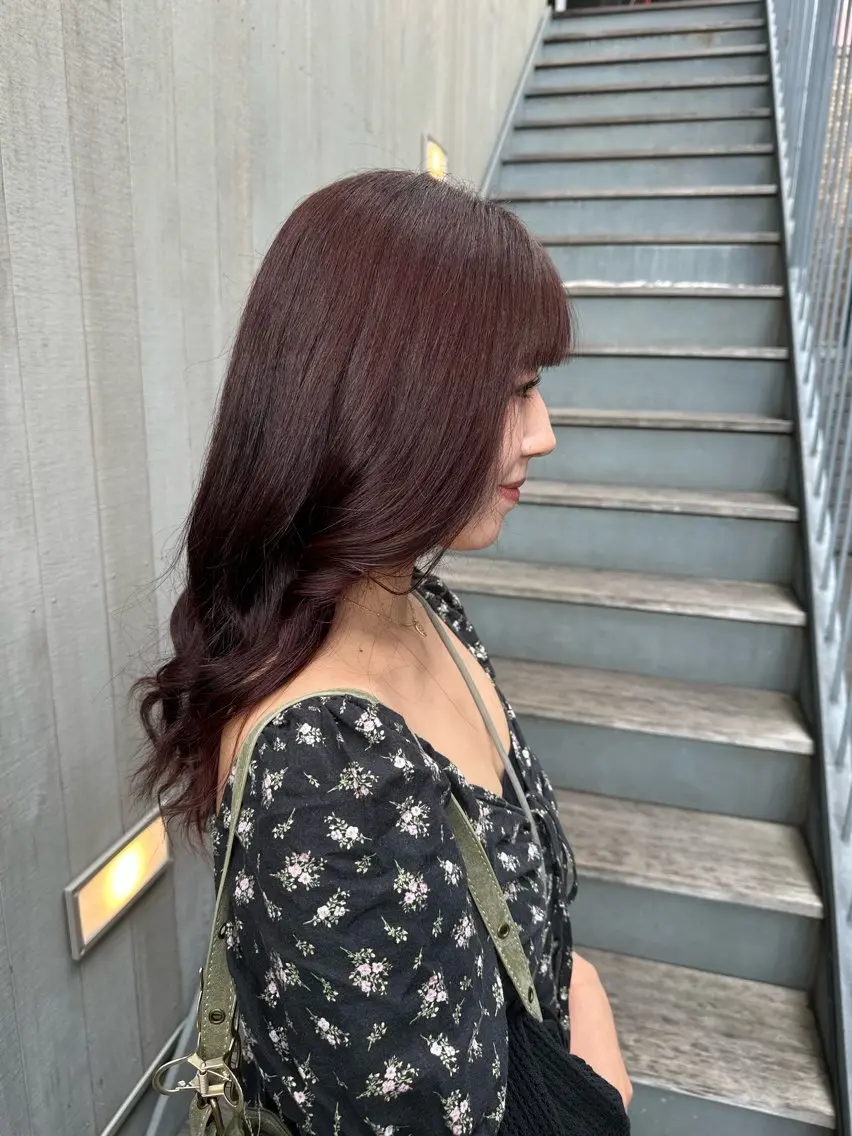 ロング カラー 似合わせレイヤー 海外風レイヤーmioのヘアスタイル