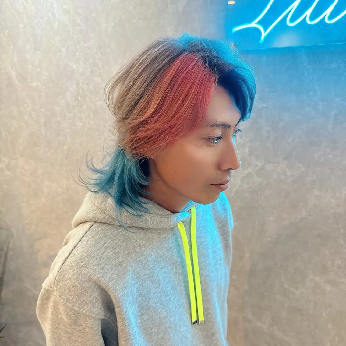 カラー メンズ メンズブリーチ メンズハイトーン ブリーチ ブルーカラー ハイトーンカラー ヘアカラー トリートメント ブリーチの神 KYONのその他イメージ