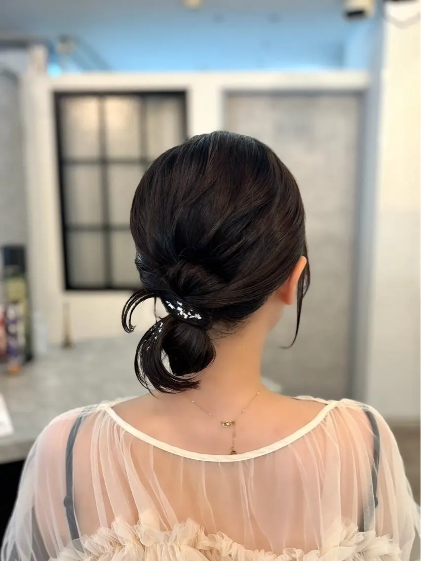 ヘアアレンジ ヘアセット VISAGE ba.sk 金子詩帆のヘアスタイル