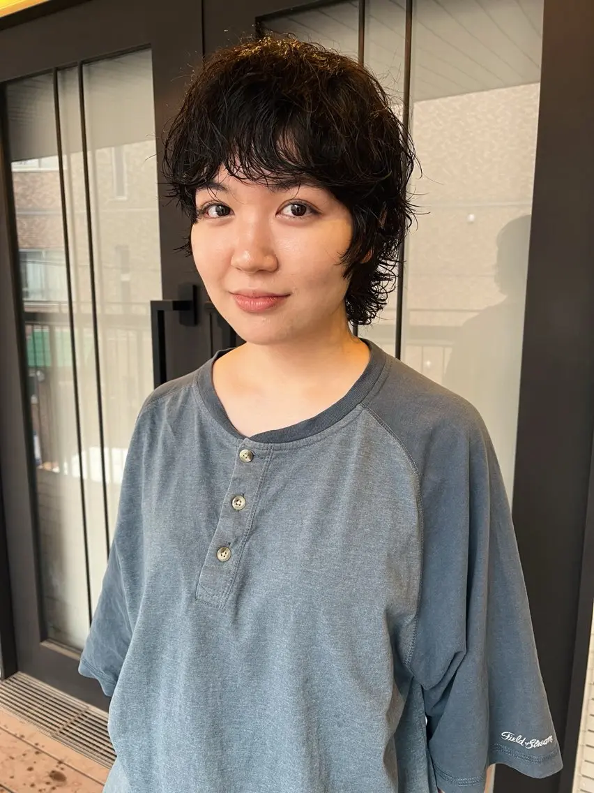 ショート カット 暖色/パーマ 🌼クニトウメイのヘアスタイル