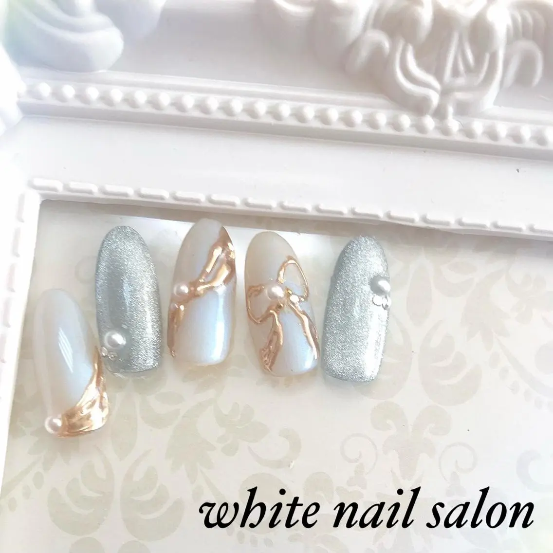 ネイル フットネイル ジェルネイル ハードジェル 持ち込み ソフトジェル ハンドネイル white nail salonのネイルデザイン