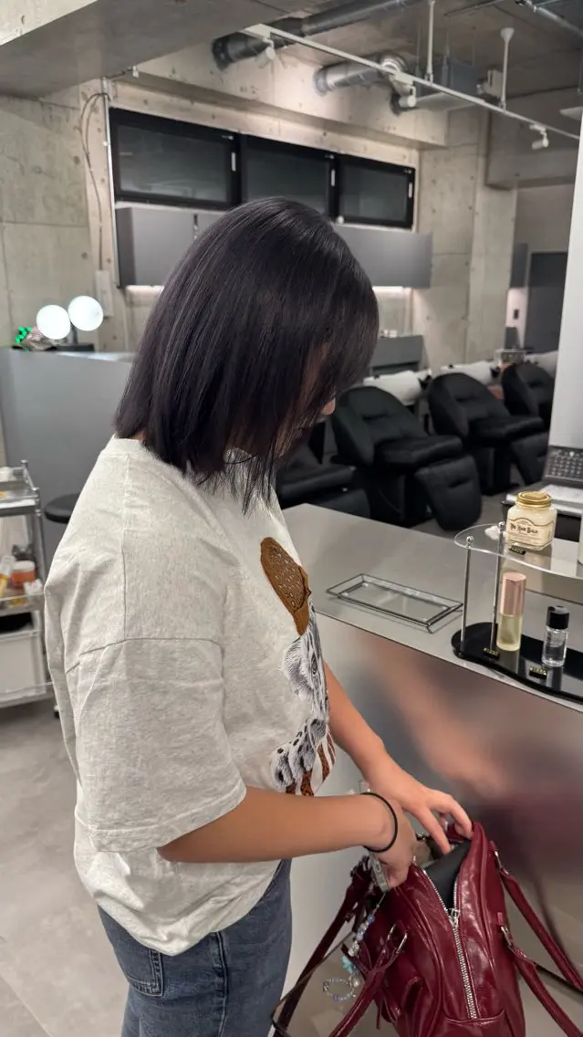ミディアム ヘアカラー トリートメント shio ハイトーン 💗【福岡天神】のヘアスタイル