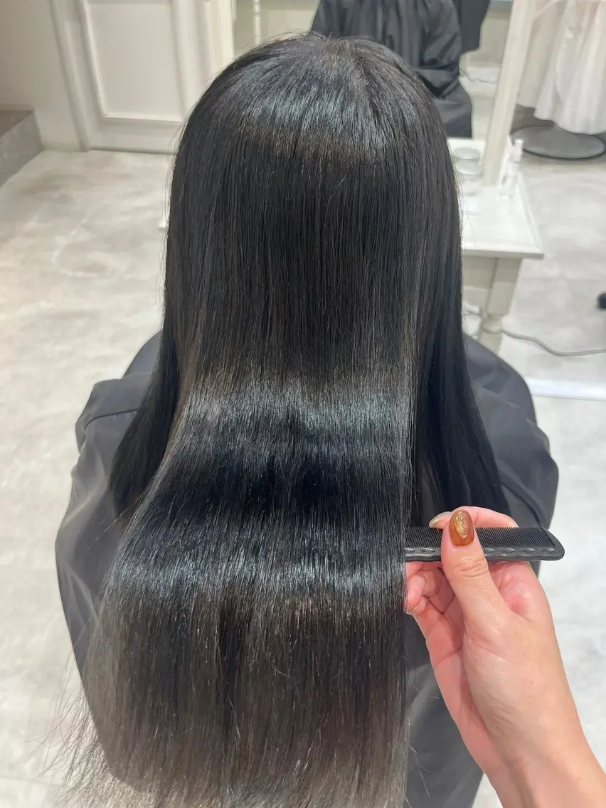 ロング ヘアカラー トリートメント Barrel天王寺 satokoのヘアスタイル