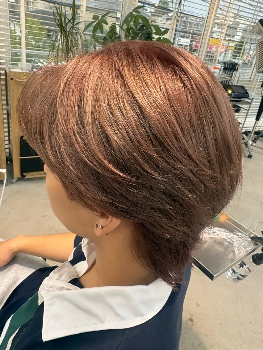 【Men's】カット+ブリーチカラー(ブリーチ1回+ファッションカラー)の写真