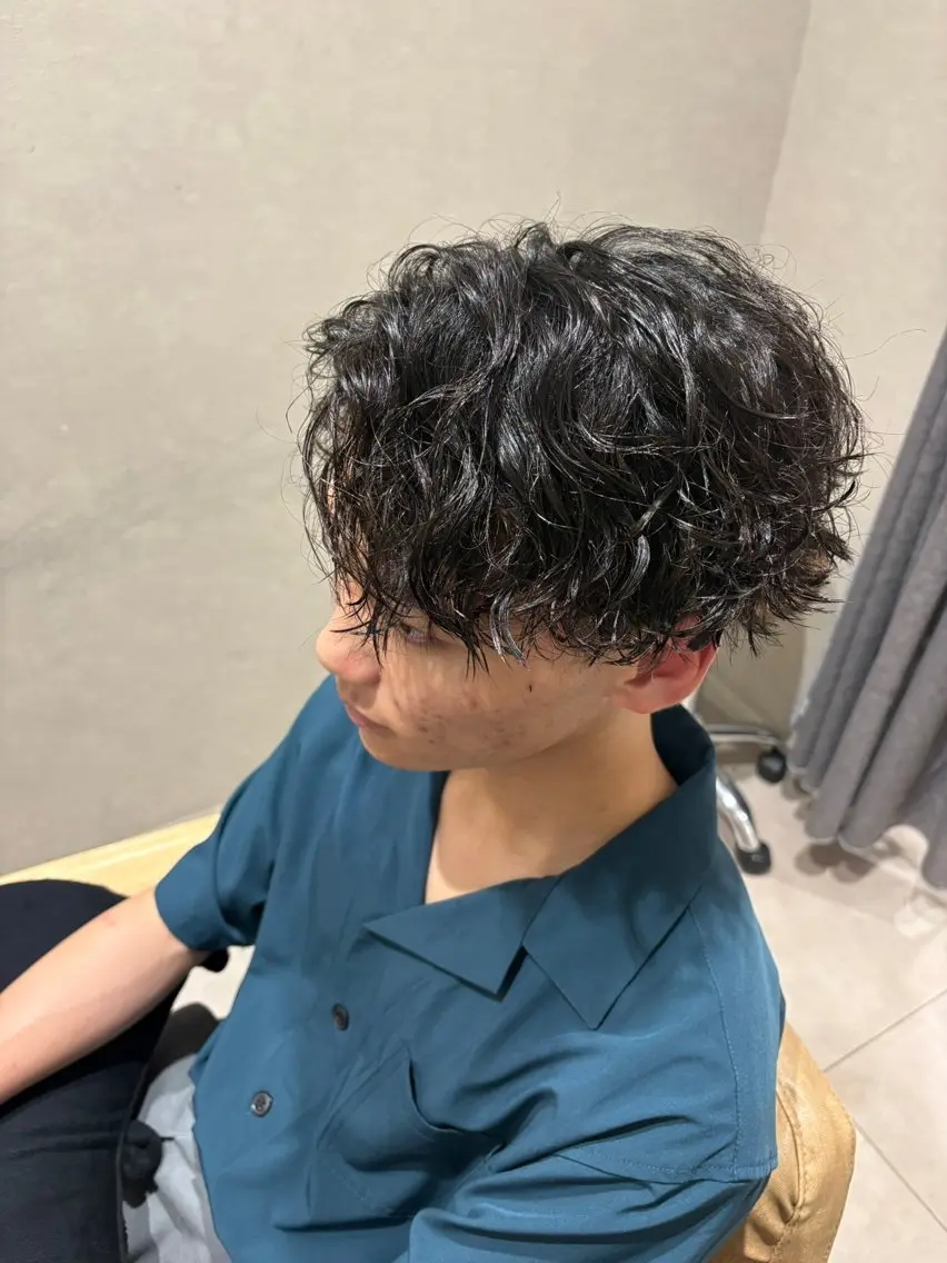 パーマ メンズ カット パーマ 💜N°大分💜 三浦のヘアスタイル