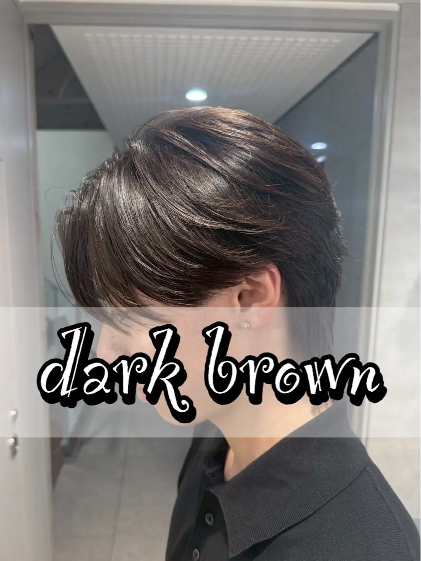 ショート カラー メンズ ブラウンカラー ヘアカラー トリートメント 🫧透明感カラー🫧 艶髪🫧韓国ヘアのヘアスタイル