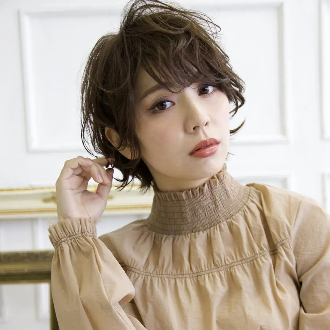 ショート パーマ 髪質改善 ショートヘア 縮毛矯正 トリートメント ニュアンスパーマ SOURCE茨木/ ヘアケア/艶カラー✨のヘアスタイル