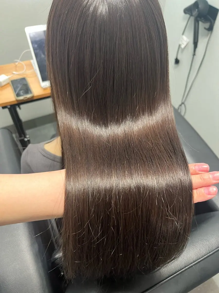 ロング カット 縮毛矯正 トリートメント 仙台/艶髪/ レイヤー/ゆうか♡のヘアスタイル