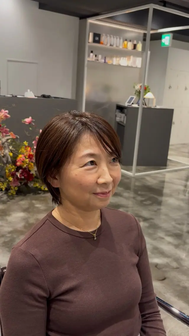 ショート カット ヘアカラー トリートメント 三輪 隼大のヘアスタイル