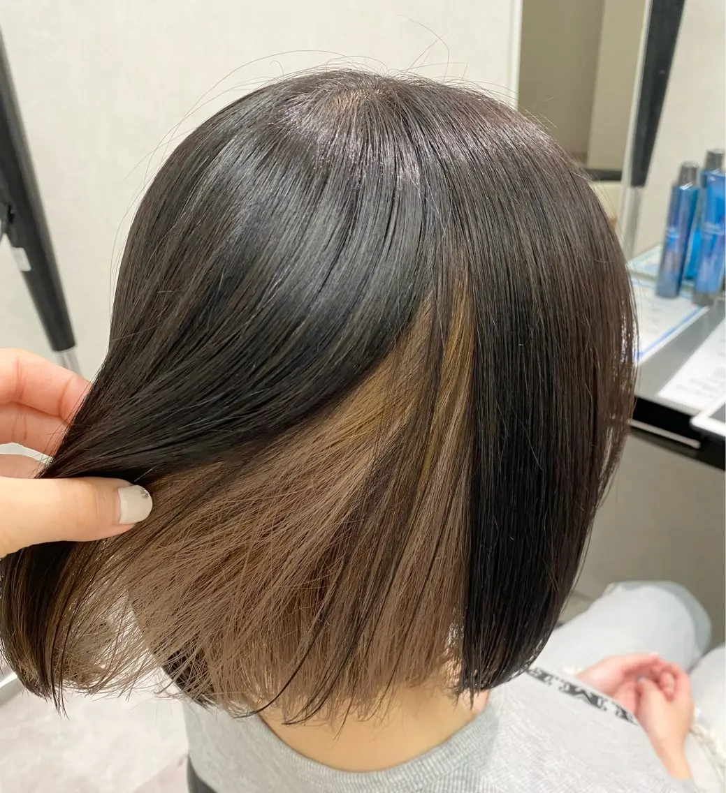 《インナーカラー🫧》カット+インナーダブルカラー+2stepトリートメント♡の写真
