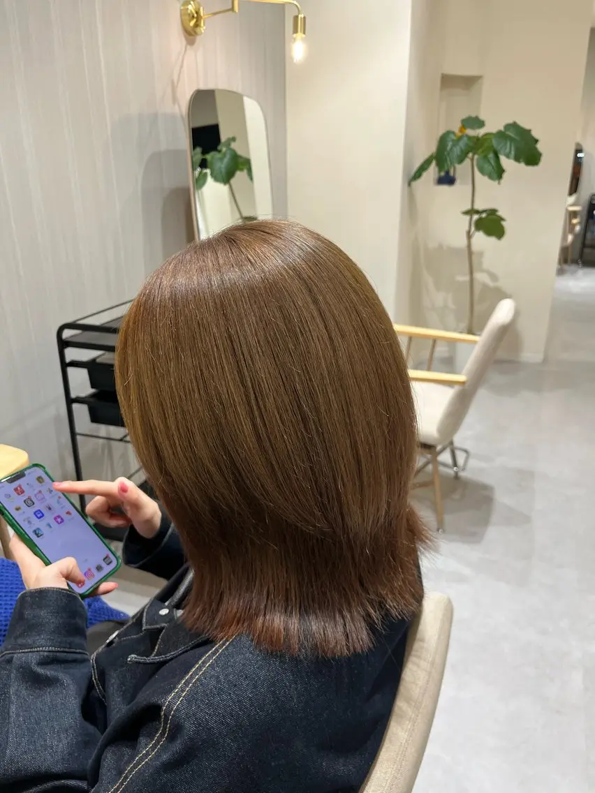 伸びてきた分だけ整えたい方🙆♀️+トリートメントの写真
