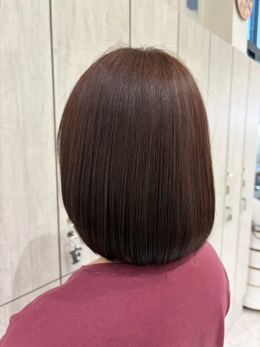 ミディアム カラー ヘアカラー トリートメント 志村 梨帆のヘアスタイル