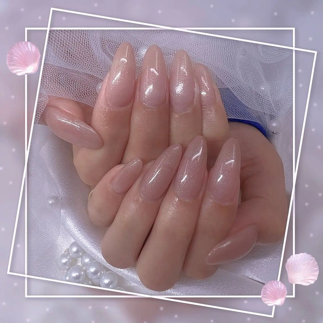 ネイル チークネイル ガーリー グラデーション マグネットネイル ピンク Chill Nailsalonのネイルデザイン