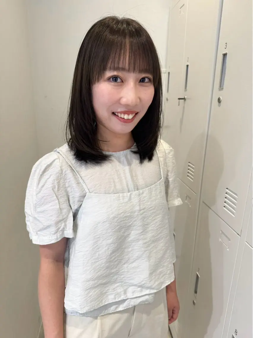 ミディアム カラー 透明感カラー ヘアカラー カラーモデル/ wakana🫐💟のヘアスタイル