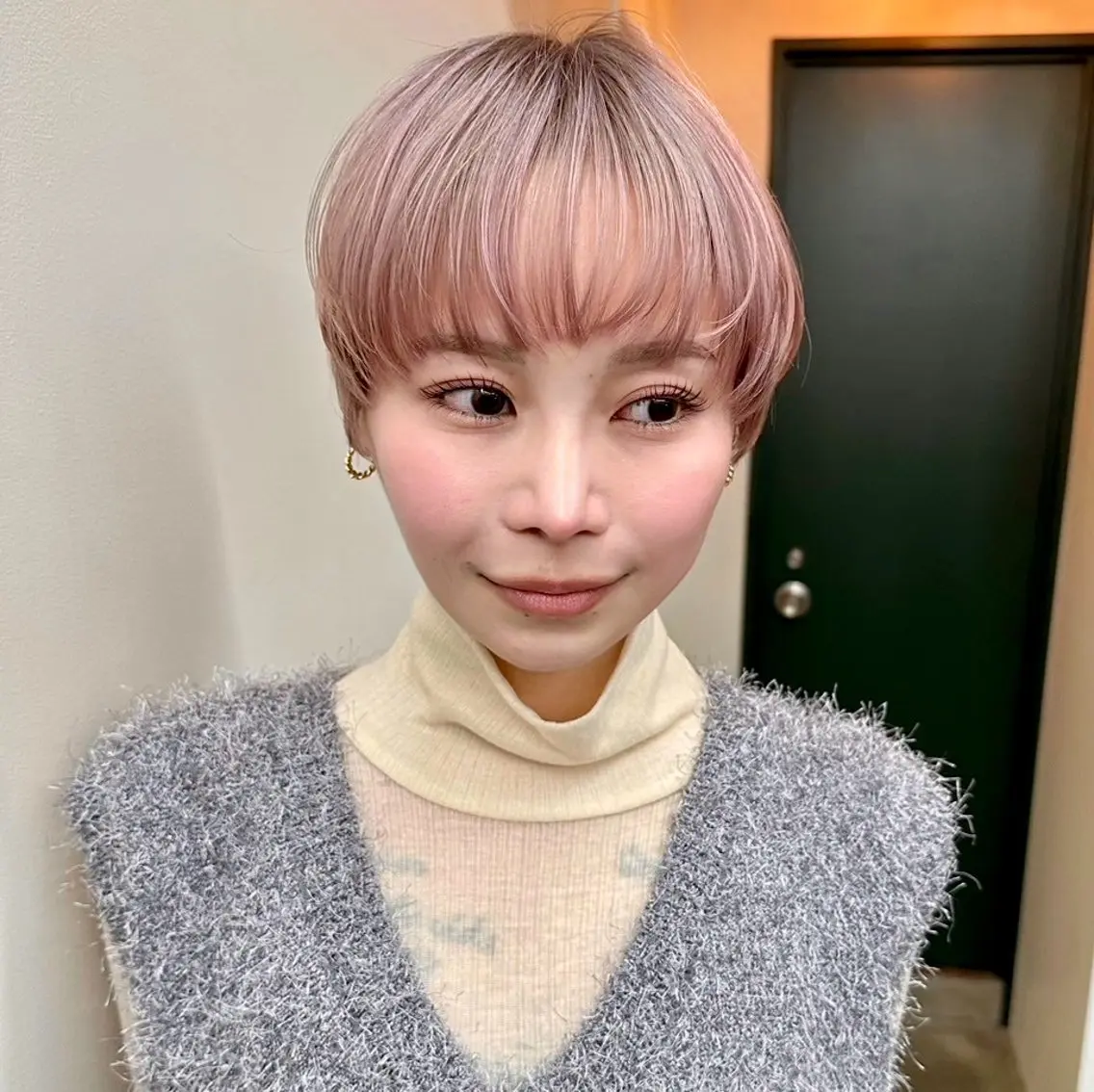 ショート カラー ヘアカラー ハイトーンカラー/ さらさのヘアスタイル