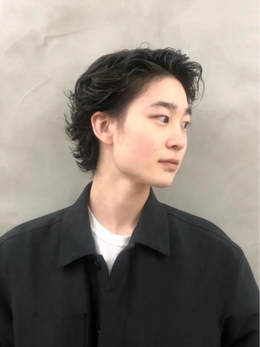 ショート パーマ メンズ カット パーマ トリートメント 💈メンズカット💈 No.1💈坂元のヘアスタイル