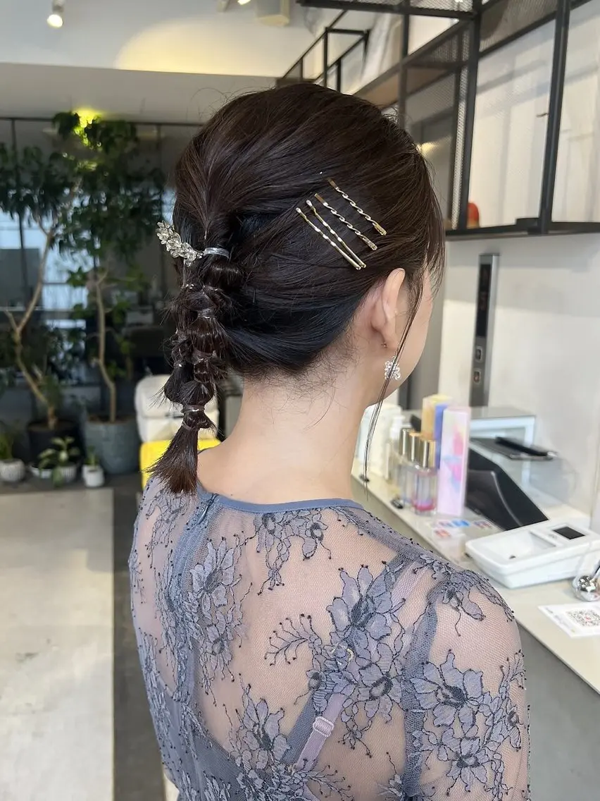 ヘアアレンジ キッズ ヘアセット Matsunaga Rihoのヘアスタイル