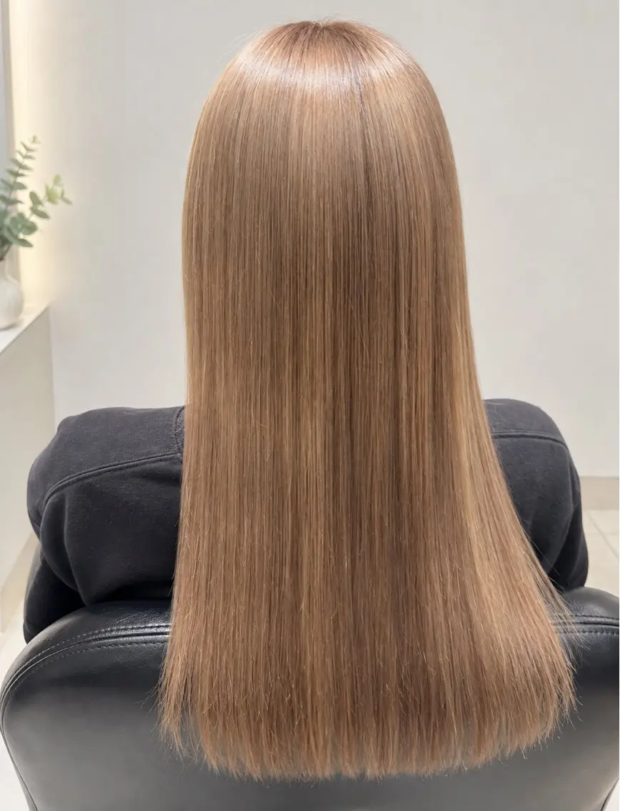 ロング ヘアカラー ブリーチカラー/メン ズカットmaiのヘアスタイル