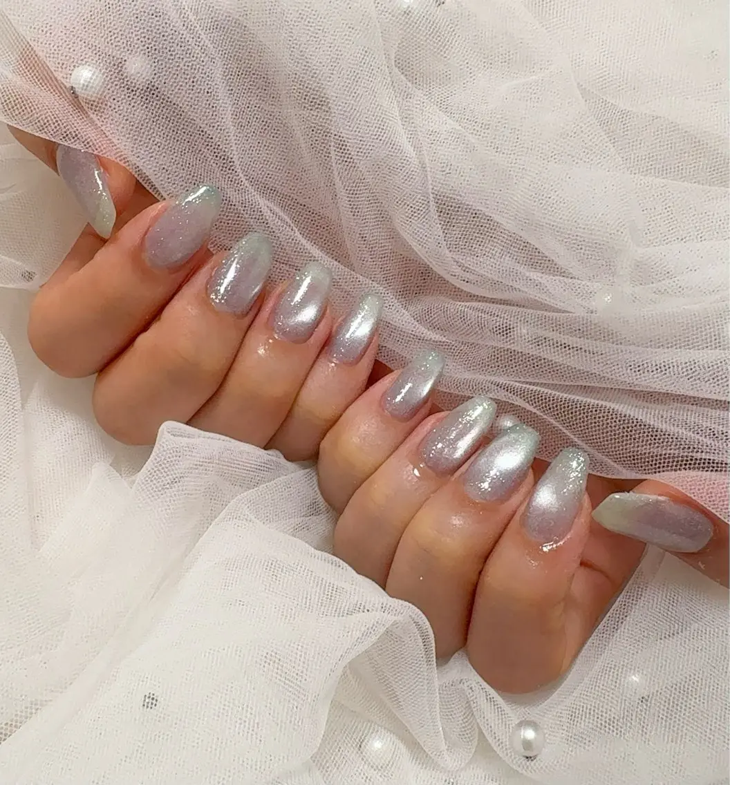 ネイル 水色 ハンドネイル Amo nail☆ kokoのネイルデザイン