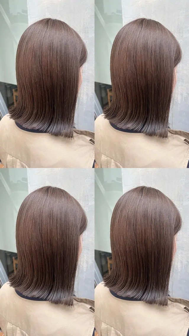 【minimo限定価格🍀】カット➕透明感カラー➕4.5step treatmentの写真
