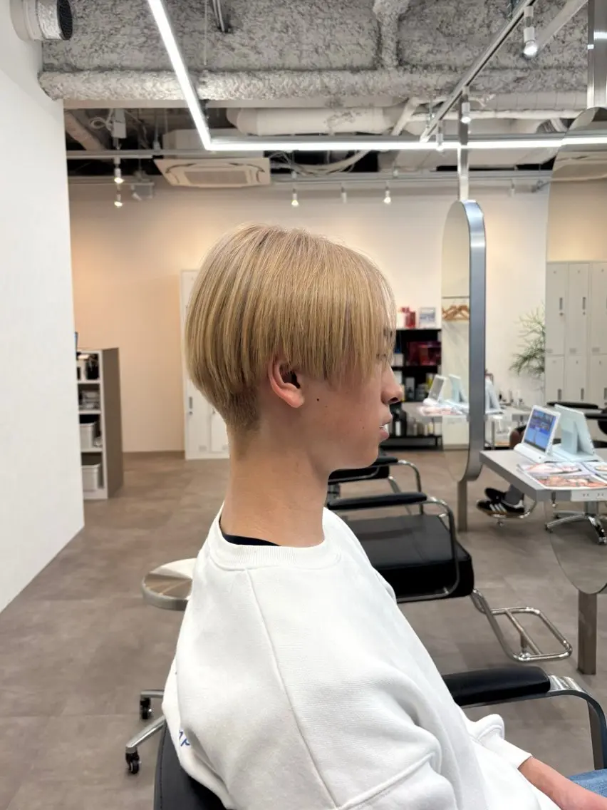 【10〜30代男性限定🩵】カット+カラー💇♀️✨の写真