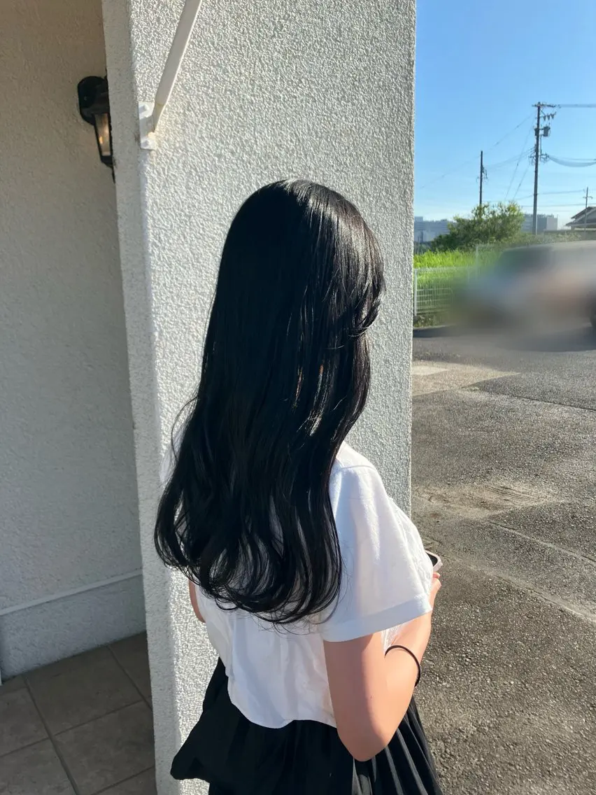 ロング 顔周りカット 藤田 七海のヘアスタイル