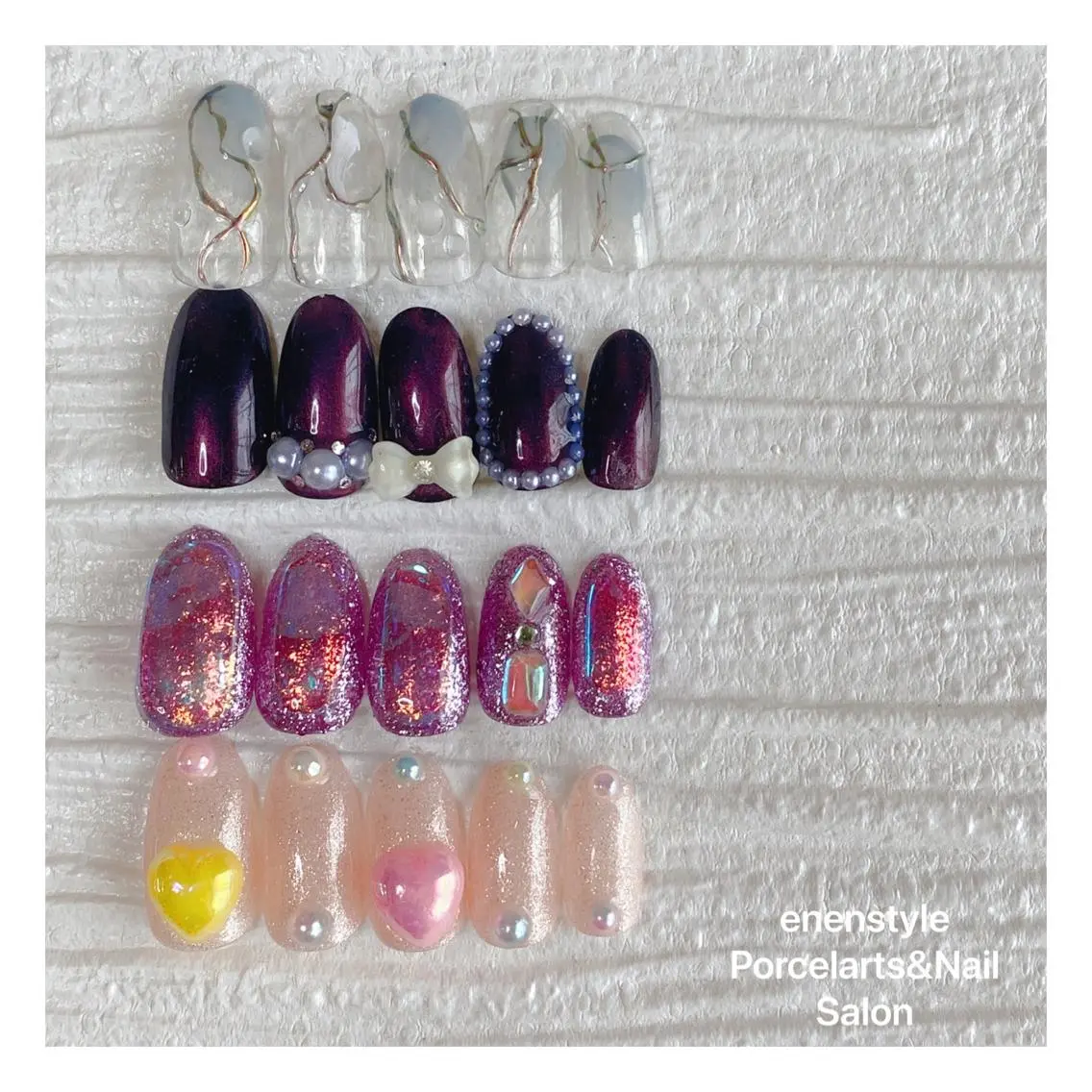 ミディアム ネイル 🐾enen style 🐾のネイルデザイン