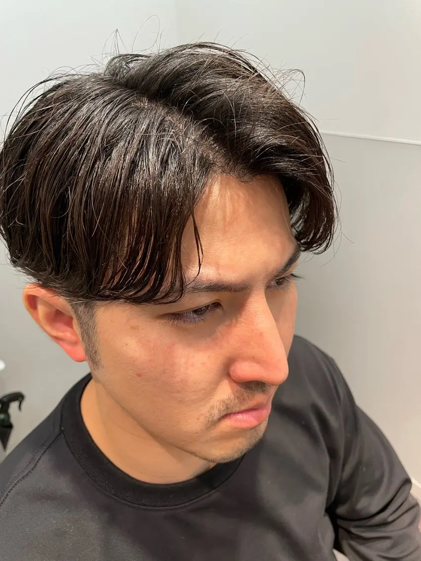 メンズ カット パーマ 大阪 美容師 林のヘアスタイル