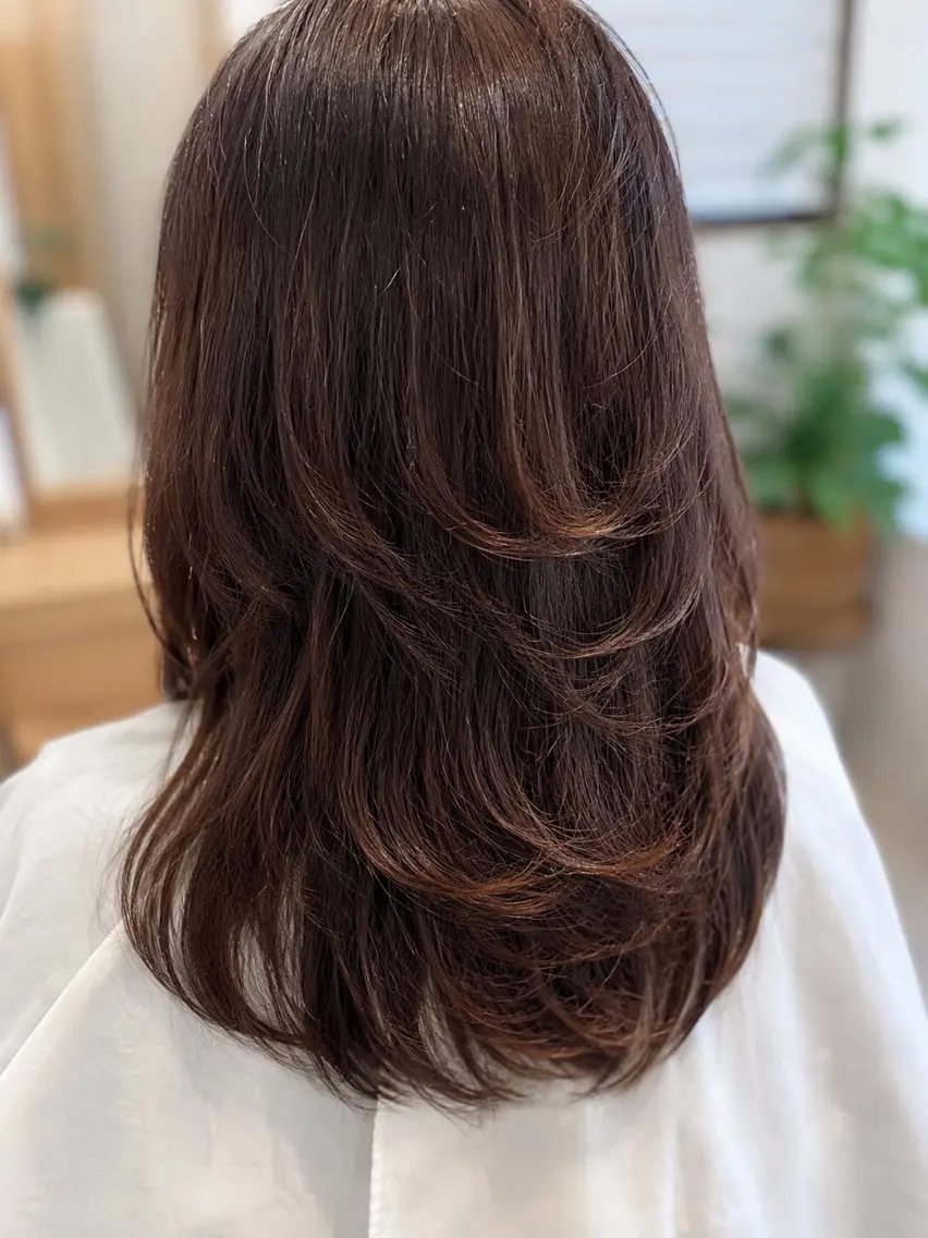 ロング カラー レイヤーカット Yamazaki yukaのヘアスタイル