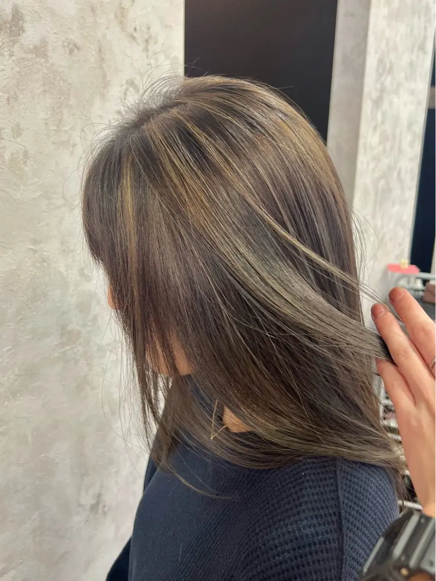 セミロング ヘアカラー 末松 佑基のヘアスタイル