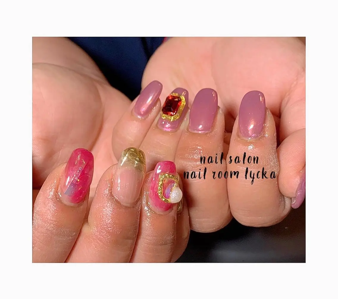 ネイル ジェルネイル ニュアンスネイル パラジェル 春ネイル 夏ネイル ﾈｲﾙﾙｰﾑﾘｯｶ 𝐦𝐚𝐲𝐮のネイルデザイン