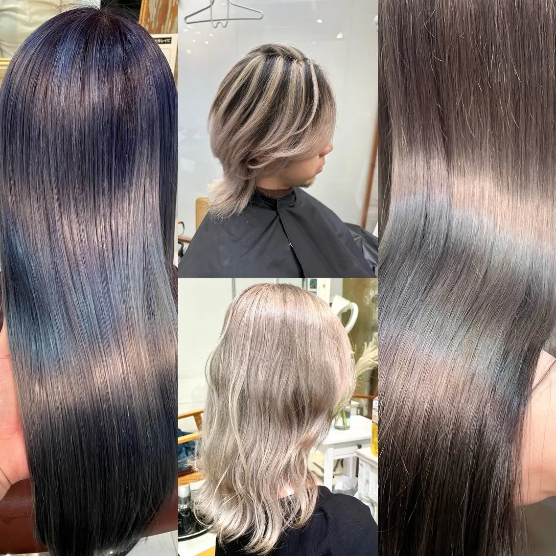 【✨ケアブリーチカラー✨】最高級aujuaトリートメント【ワンブリーチ＋カラー】トリプルカラーのご相談可⭕️の写真