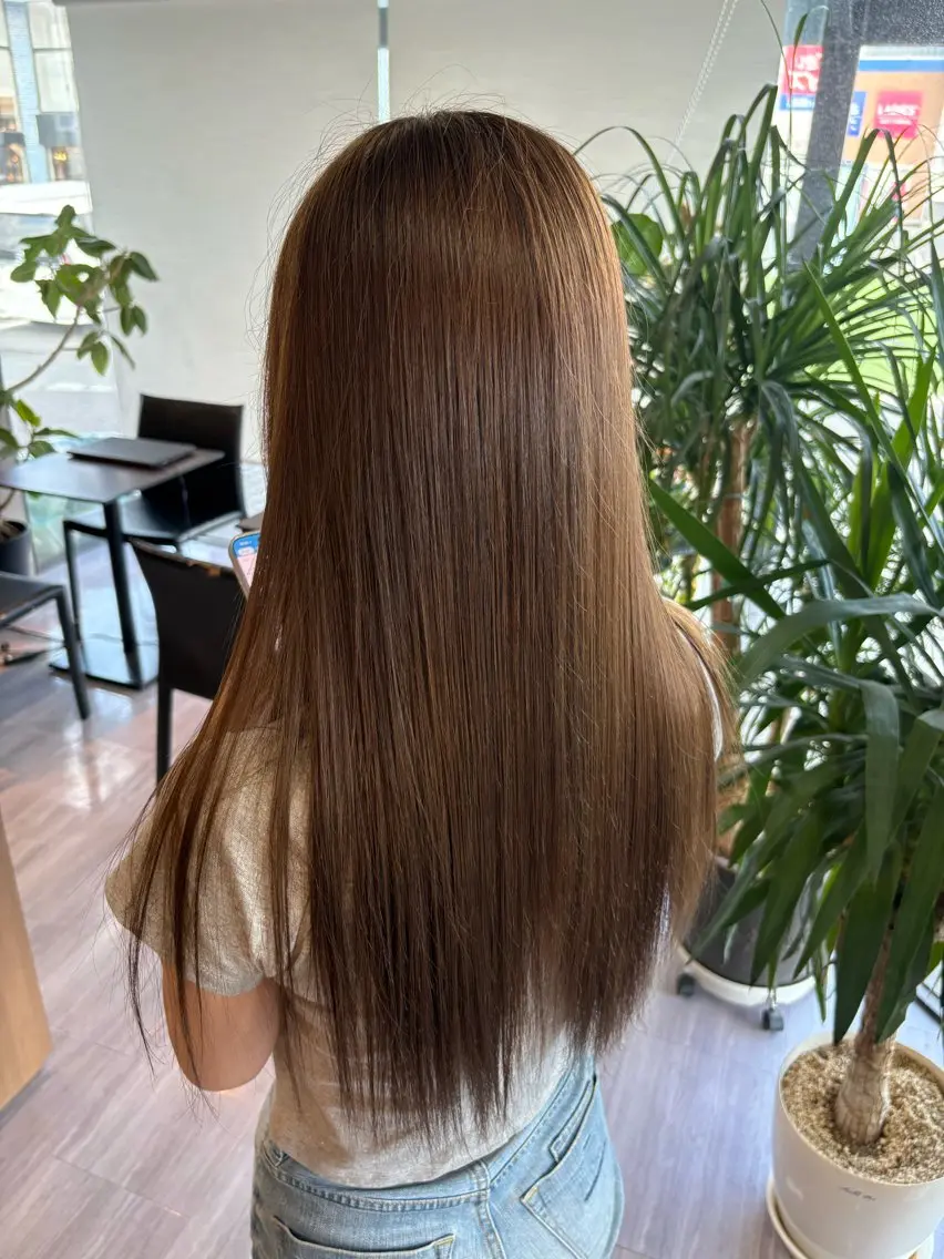 ロング カラー ベージュカラー ブリーチ ダブルカラー ヘーゼル ハイトーンカラー ヘアカラー arika もえのヘアスタイル