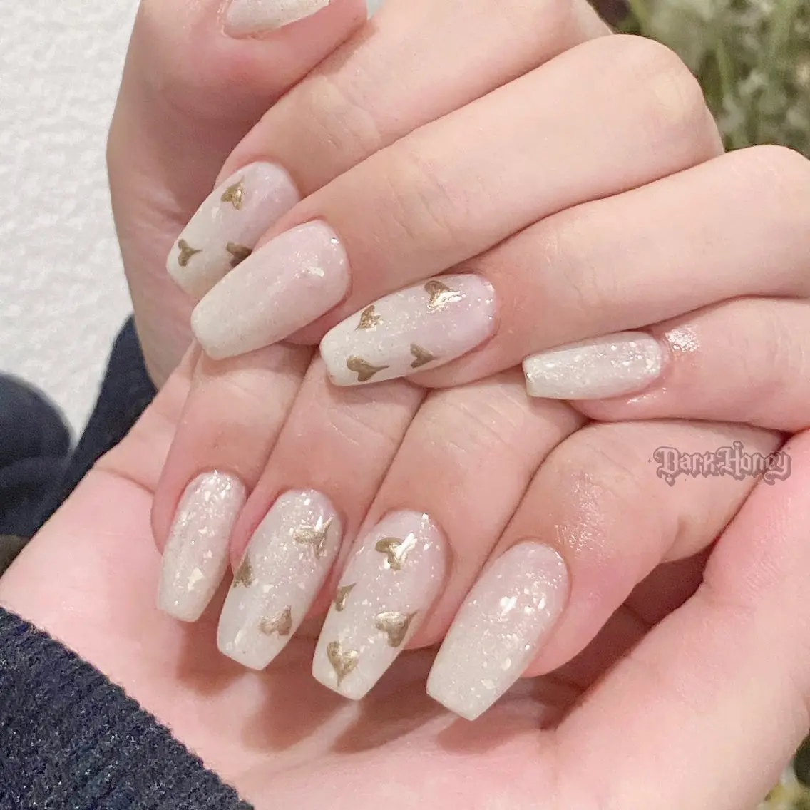 ネイル ハンドネイル Dark honey スカルプ専門原宿店のネイルデザイン