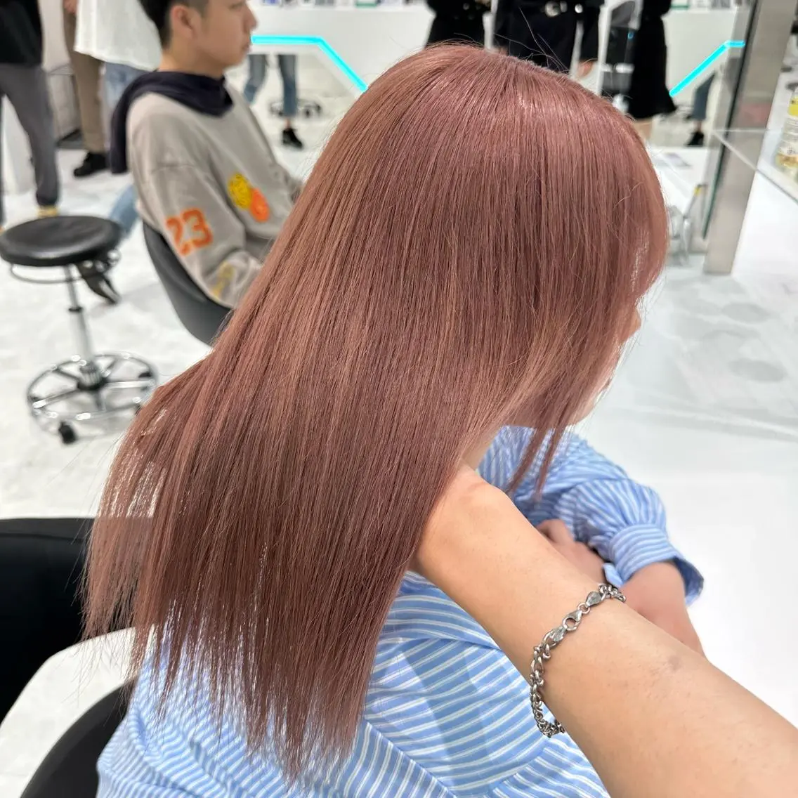 セミロング ヘアカラー トリートメント ♡上品韓国髪♡ブラ ウン/SAYATOのヘアスタイル