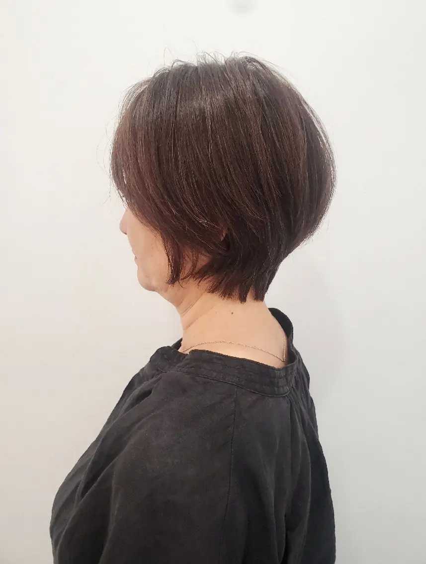 ショート カット ヘアカラー トリートメント ヘッドスパ 齋藤 愛美のヘアスタイル