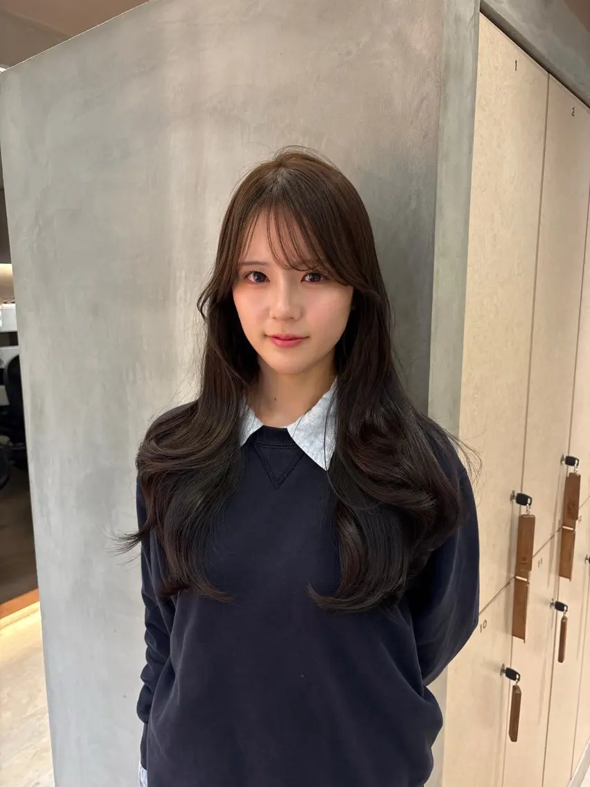 セミロング カラー ベージュカラー ブラウンカラー 透明感カラー マロンブラウン オリーブベージュ カット ヘアカラー トリートメント 顔周りカット/透明感 カラー/ゆう🤎のヘアスタイル