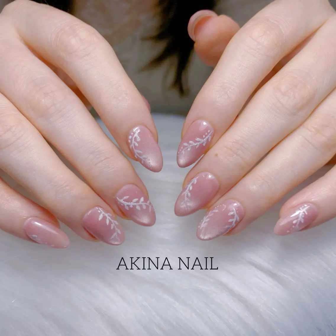 セミロング ハンドネイル Akina Nail 亀戸のネイルデザイン
