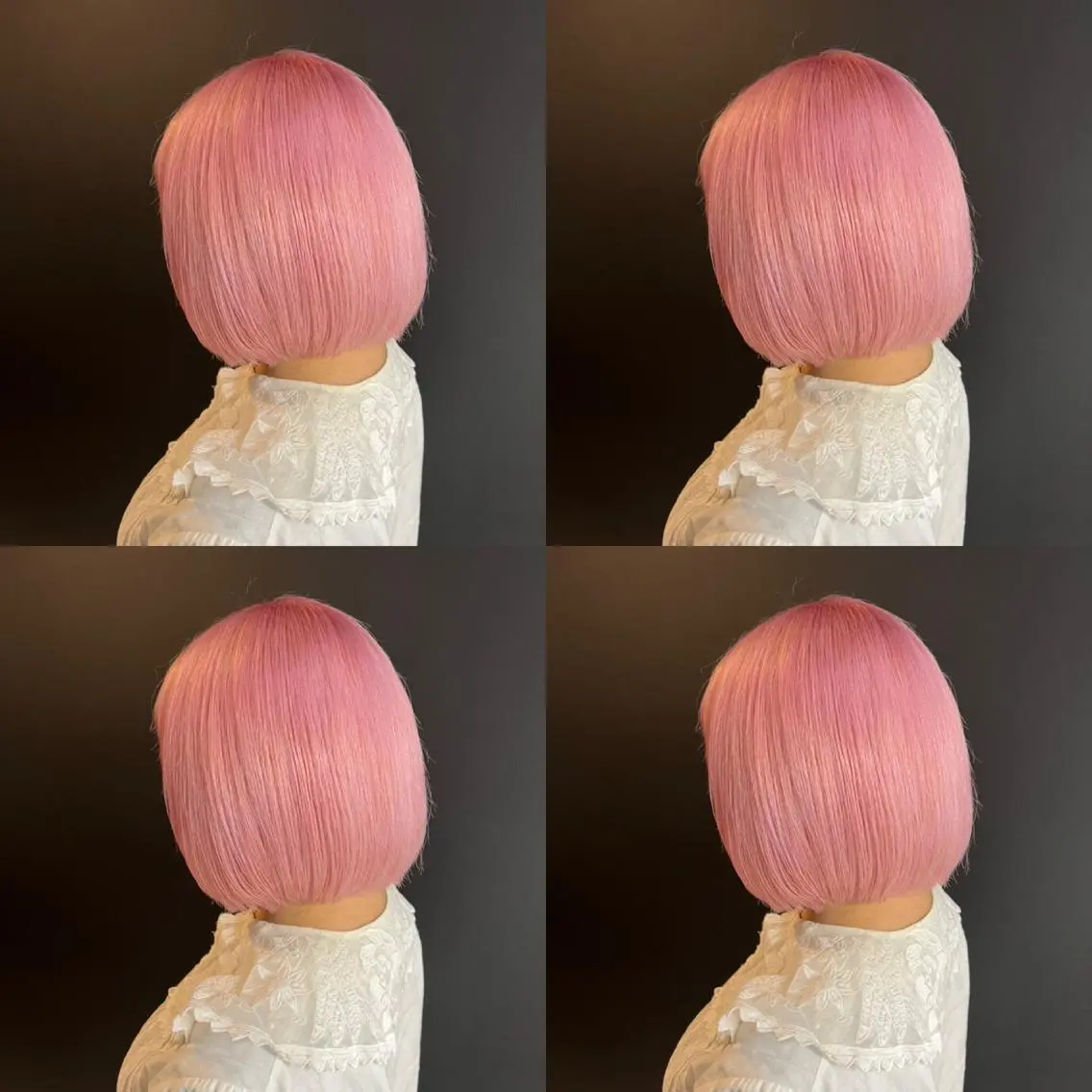 ショート カラー ピンクカラー ヘアカラー トリートメント ✨レイヤー/髪質改善 /縮毛矯正✨ナカムラのヘアスタイル