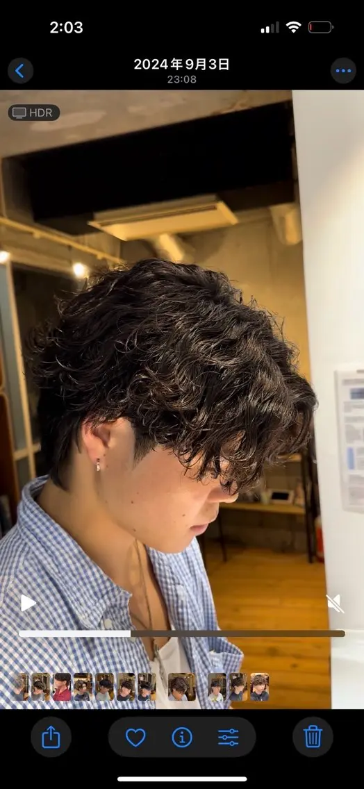 パーマ fifthパーマ特化 ユウリのヘアスタイル