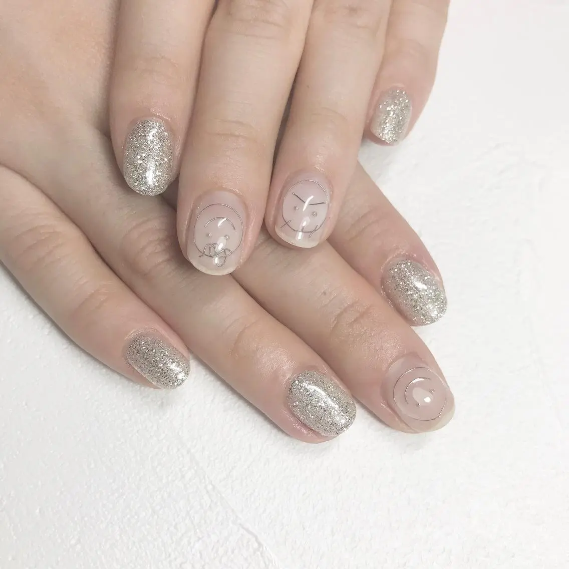 ネイル ラメ(グリッター) ハンドネイル Room nailのネイルデザイン