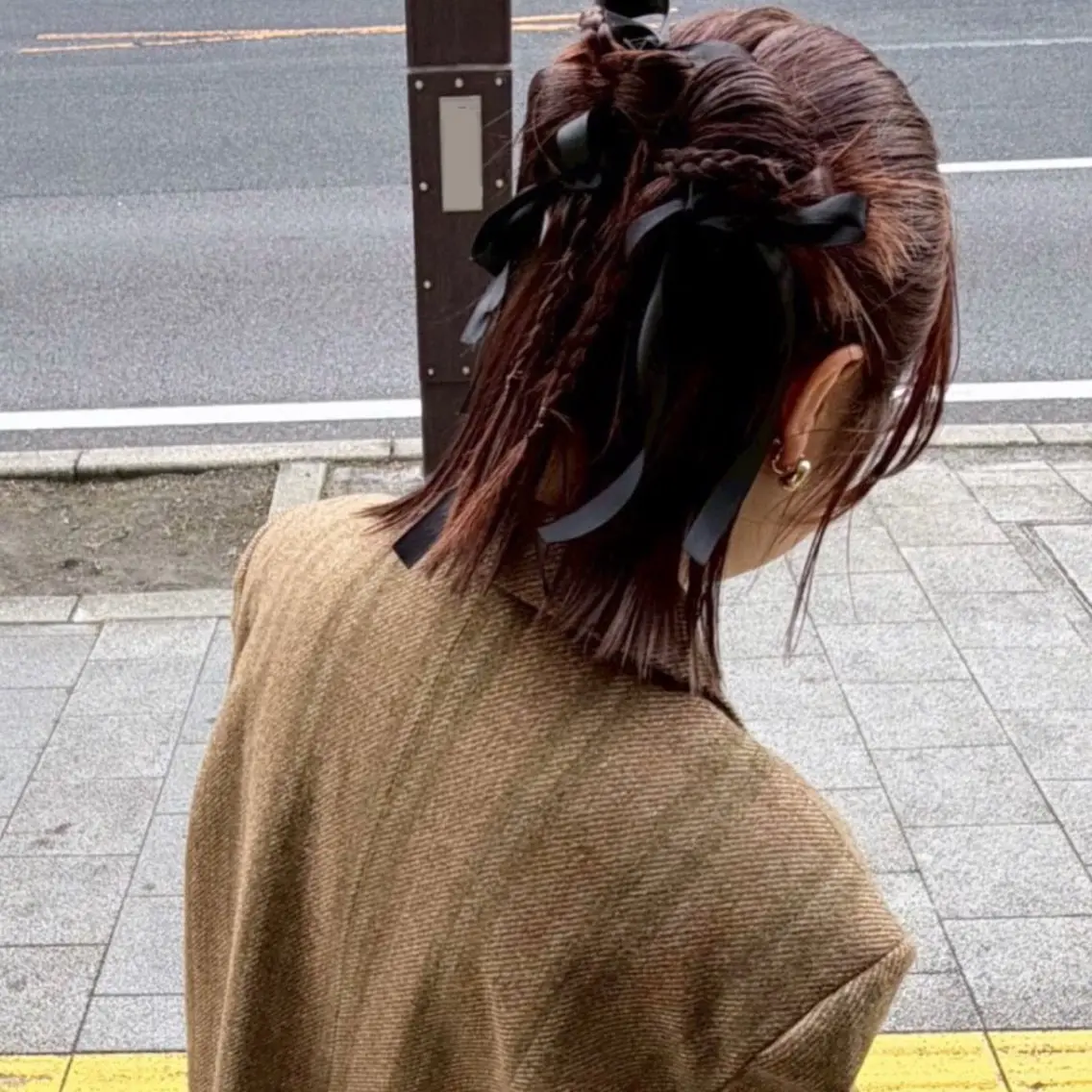 ショート ヘアアレンジ ハーフアップ ヘアセット haruna / Toruveのヘアスタイル