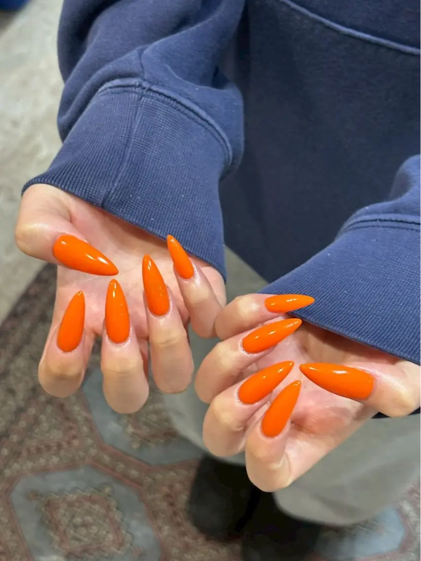ハンド💅長さだし10本+ワンカラー✨️オフあり(初回ジェルオフ無料)の写真