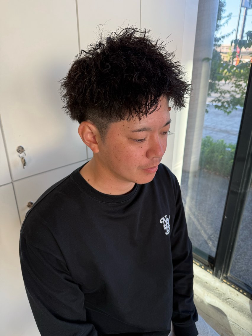 パーマ メンズ カット パーマ SLOW🫧 ルナ🫧のヘアスタイル