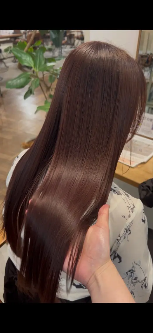 ロング 縮毛矯正 トリートメント ダメージレス縮毛矯 正・ブリーチMICOのヘアスタイル